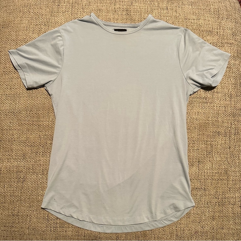 Cuts Clothing AO Curve-Hem Tee M - Gray/Blue
